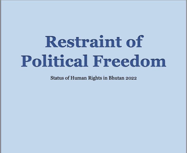 Bhutan Human Rights Report 2022
